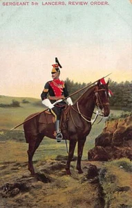Ejército Británico - Sargento 5o Lanceros, Orden de Revisión - Publicación E.F.A. Serie militar - Imagen 1 de 2