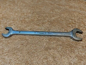 Vintage BONNEY Rare OUTLINE Open End Wrench 3/8 & 7/16 E1214 - Picture 1 of 6