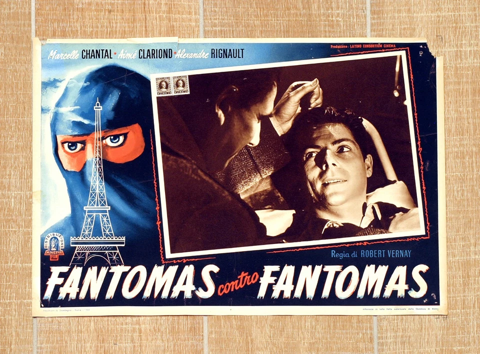 FANTOMAS CONTRO FANTOMAS fotobusta poster Rignault Fantômas contre Eiffel W13 - Bild 1 von 1
