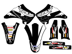 2003-2008 KX 250 13 FLY Black Senge Graphics Kit Compatible with Kawasaki - Bild 1 von 10