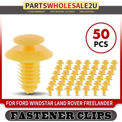 Clip de retención de panel de moldura de puerta de nailon de 9,5 mm 50 piezas para Ford Windstar Land Rover Foto 1 de 4