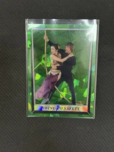 2023 Topps Chrome Star Wars #53 Swing To Safety Green 36/60 Luke/Leia - Picture 1 of 2