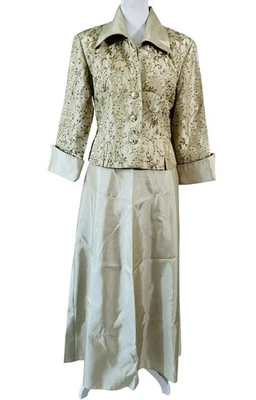 JS collections Petite size 10 evening 2PC Skirt Jacket Holiday Wedding Party - Image 1 of 4
