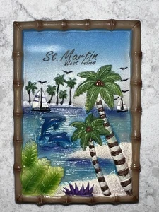 Vintage St Martin West Indies Refrigerator Magnet (A) - Picture 1 of 2