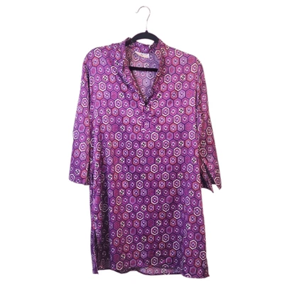 Camisón túnica N Natori para mujer púrpura geo floral talla S Foto 1 de 4