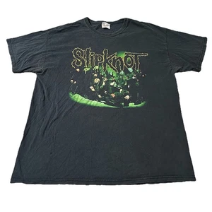 Vintage Y2K Hanes Slipknot Skater Emo Goth Faded Black Band Shirt XL - Bild 1 von 8