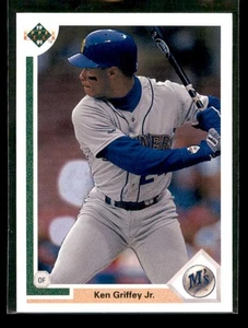 Upper Deck Baseball 1991 #555 Ken Griffey Jr. HOF Seattle Mariners quasi nuovo/nuovo + 8168 - Foto 1 di 4