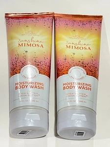 2x Bath & Body Works Sunshine Mimosa Moisturizing Body Wash 10 fl oz - Picture 1 of 2