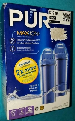 PUR Max ION CRF-950Z Pitcher Dispensers Replacement Water Filters 2-Pack - Image 1 of 4