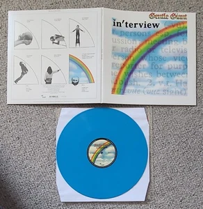 GENTLE GIANT-INTERVIEW-180g "SKY BLUE" ALBUM ISSUED ON ALUCARD RECORDS-2023-MINT - Picture 1 of 3