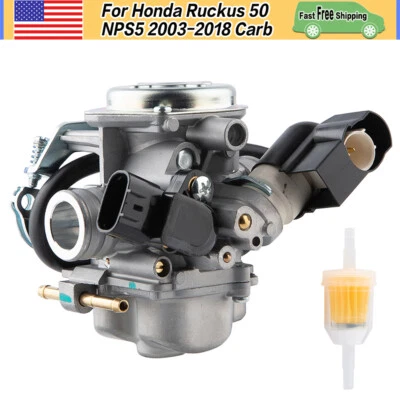 Carburetor For Honda Ruckus 50 NPS NPS50 NPS50S AC 2008-2019 W/ Valve Filter NEW - Image 1 of 4