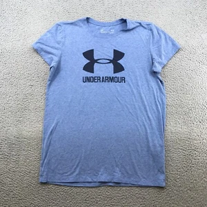 Under Armour Shirt Womens Medium Blue Crew Neck Short Sleeve 61438 - Picture 1 of 9