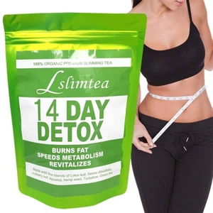 Slim Tea 14 Days Detox Cleanse Fast Weight Loss Detox Tea Beauty All Natural - Picture 1 of 10