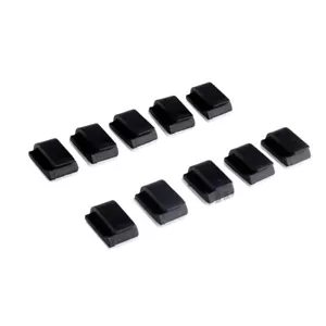 10PCS Black Wiring Buckle With 3M Double-Sided Adhesive For RC Crawler - Picture 1 of 5