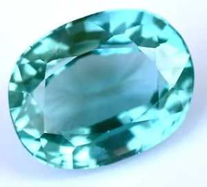 12 to 14 Ct Natural Paraiba Tourmaline Greenish Copper Bearing Gemstone Treated - Picture 1 of 10