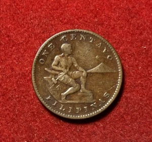 Philippines 1913 S Centavo Bronze Coin KM#163 T5056 - Picture 1 of 2