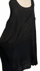 Maxi Vestido Ulla Popken 20 22 Ligero Negro Cápsula Minimalista Cubierta 53216 - Imagen 1 de 9
