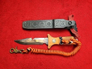 Vintage Dive Knife Wenoka Blackie Collins No 8533 Japan Scuba Diving Divers Old - Picture 1 of 9