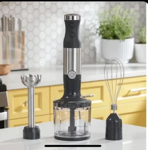 Batidora GE con batidor mezcla tarro picadora accesorios 2 velocidades acero inoxidable - Imagen 1 de 8