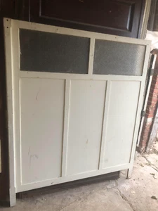 Antique Florentine Glass Wall Partition / 60x69" / Chamfered edge - Picture 1 of 10