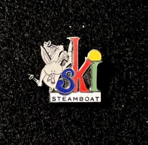 Insignia prendedor de esquí de colección STEAMBOAT Springs COLORADO Resort recuerdo viaje - Imagen 1 de 3