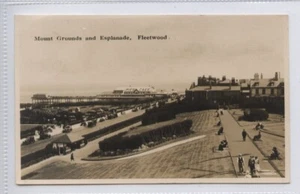 (KLj7122)  RPPC, Mount Grounds and Esplanade, FLEETWOOD, Lancashire  c1920 - Picture 1 of 4