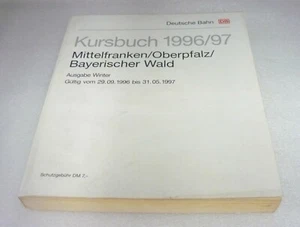 Deutsche Bahn, Kursbuch 1996/97, Mittelfranken/Oberpfalz/Bayerischer Wald, gebr. - Bild 1 von 3