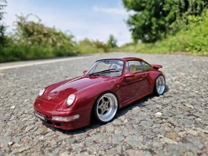 1:18 Porsche 993 Turbo Tiefer Tuning mit 19 Zoll Porsche Cup Echt Alu Felgen - Picture 1 of 5