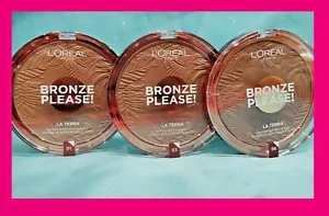 L'Oreal BRONZE PLEASE! Bronzer La Terra Sun Bronzing Powder Face Body 18g HUGE!! - Picture 1 of 8