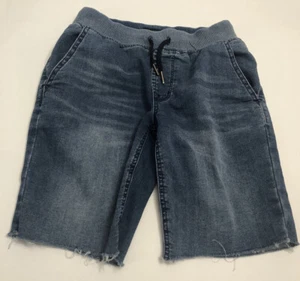 Hudson Kids Blue Denim Fringed Pull On Shorts Size M ( 8 / 10 ) - Picture 1 of 9