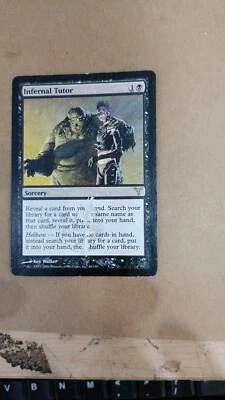 INFERNAL TUTOR Dissension MTG Black Sorcery RARE - Image 1 of 2
