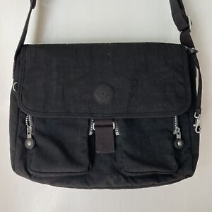 Kipling Black New Rita Handbag Purse crossbody messenger shoulder bag solid