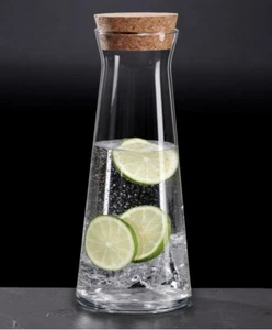 GLAS KARAFFE 1L RITZENHOFF & BREKER Dekanter Wein Naturkorken  - Bild 1 von 2