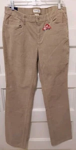 Nwts $42 St. John's Bay Ladies Size 12 Beige Comfort Waist Corduroy Pants  - Picture 1 of 8