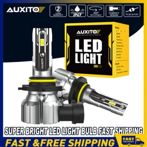 AUXITO 2x HB3 9005 LED Headlight Bulbs High Low 25W Beam 22000LM 6500K White - Picture 1 of 10