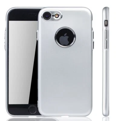 Apple IPHONE 7 Custodia Cover per Cellulare Protezione Protettiva Bumper Argento - Immagine 1 di 4