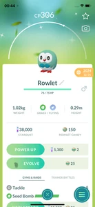 Pokemon Shiny Rowlet! Angemeldet oder Abgemeldet! 30 Tage Freundschaft!! Go - Bild 1 von 1