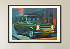 Escort Mexico Mk1 1973 Oil Painting Themed Print. Ltd Edition. Poster A4