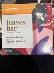 Leaves Bar Nourishing Shampoo Sandalwood 4 Oz By Attitude - Picture 1 of 2