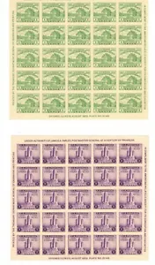 US SCOTT#730-731 Two PANES OF 25 MNH NO GUM as Issued. NICE! - Picture 1 of 2