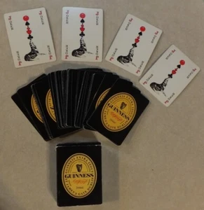 GUINNESS EXTRA STOUT SPIELKARTEN FULL DECK MIT 4 JOKERN IN ORIG BLACK BOX - Bild 1 von 10