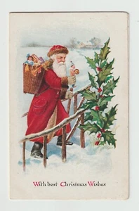 Père Noël IN Relief. Joyeux Noël. CPA 1200 - Bild 1 von 3