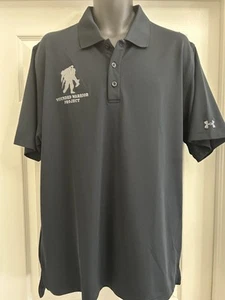 Camisa Polo Under Armour Para Hombre XL Negra Wounded Warrior Project - Imagen 1 de 7