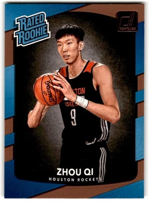 Zhou Qi 2017-18 Donruss Rated Rookie #151 Houston Rockets - Image 1 of 2