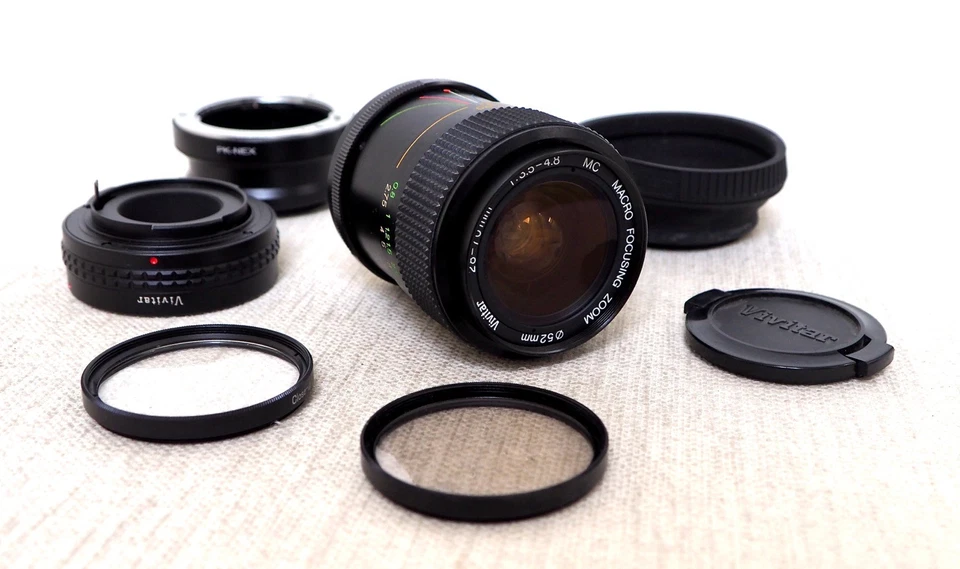 SONY NEX E Mount DSLR fit Close Up Macro Zoom Lens Kit NEX-5 3 F5 5R 6 VG20 + - Image 1 of 4