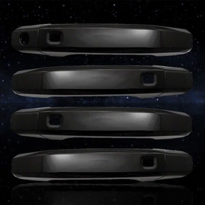 Cubiertas de manija de puerta negras brillantes con reflejos automáticos con Smart para 15-20 Yukon SLE/SLT - Imagen 1 de 3