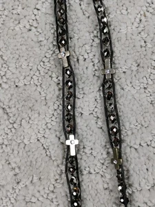 Collar de Colección Kirks Folly Aurora Borealis Cruz Dije 23′′ Tono Dorado Declaración - Imagen 1 de 5