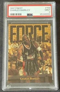 1997-98 Topps Finest #156 Charles Barkley PSA 9 MINT Houston Rockets HOF - Picture 1 of 2