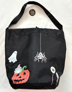 Bath & Body Works Halloween dolcetto o trattamento borsa tote bag bag bagliore al buio con coulisse - Foto 1 di 5