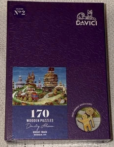 DAVICI No 2 COLLECTION WOODEN JIGSAW PUZZLE BISCUIT TRACK 170 PIECES Sealed - Picture 1 of 15